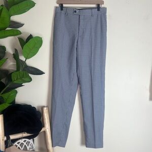 NWOT The Savile Row Company London Blue Checkered Dress Pants‎